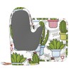 Silicone Oven Mitts and Pot Holders Sets, Home Cute Cactus
