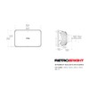 Holley Retrobright LFRB185 LED Forward Facing Light - Housing Only
