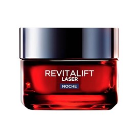 LOreal Paris Revitalift Laser Crema de Noche Triple Acción Anti-Edad, Corrige Arrugas, Firmeza, Luminosidad y Unifica el Tono, Pro-Retinol y Vitamina 