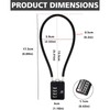 RESET-204 (1 Pack) 4 Digit Combination Padlock with 12 in
