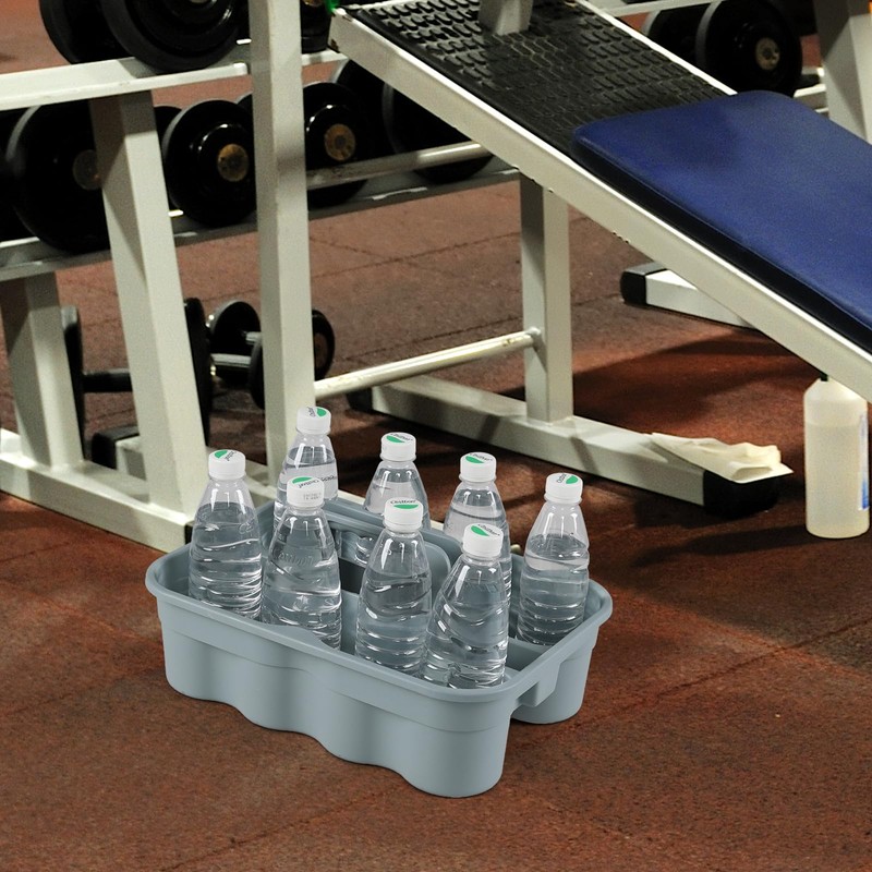 Hespama 6-Pack Cleaning Storage Caddy with Handle, Plastic Easy Carry