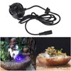 Black Aquarium 12 LED Light Ultrasonic Mist Maker Atomizer Water