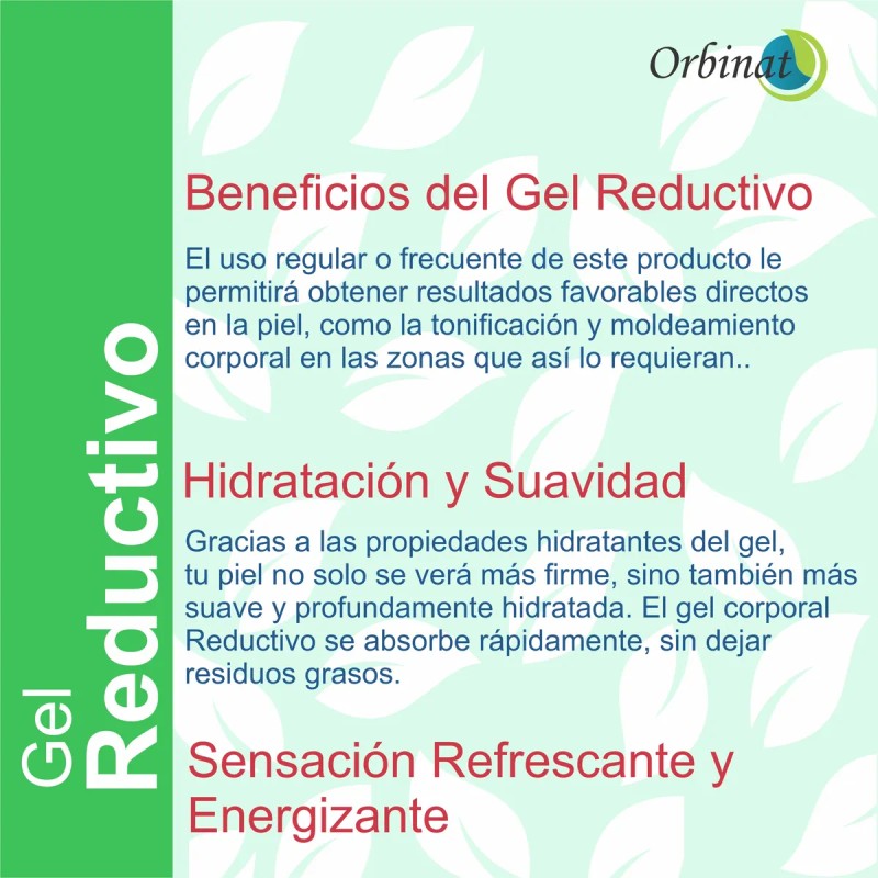 Gel Reductivo Algas Marinas Y Gengibre Orbinat 1l