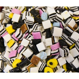 By The Cup English Licorice Allsorts Candy, 2 lb Bulk Bag