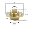 Semetall Solid Brass Boat Drian Plug Kit,1/2" Boat Male Plug,Marine