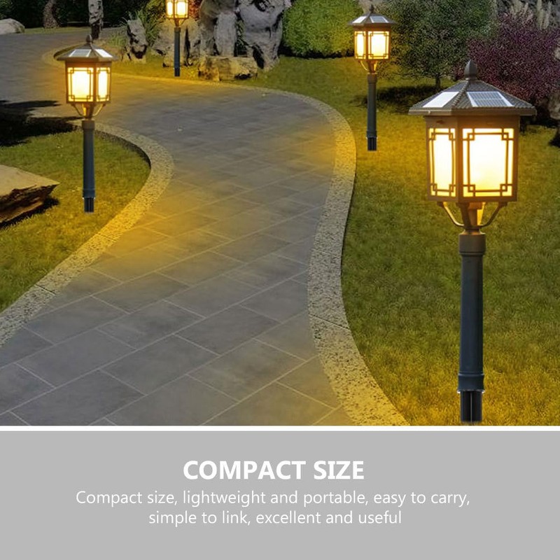 Yardwe Light Replacement Stakes, Flame Lamp Extension, 1 Set Landscaping