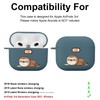 MAYCARI Cute Sloth Case for AirPods 3rd Generation with Keychain,