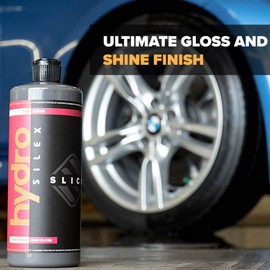 HydroSilex Car Tire Shine Gel and Conditioner. SIO2 & Black Dye Infused, No Sling Formula. Enhances Tires Color & Finish, Leaves Your Tires Looking Clean For Weeks. (16oz)