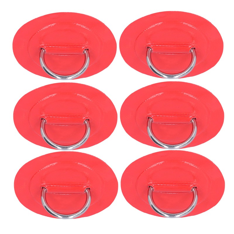 6pcs Inflatable Boat Kayak DRing Pad Patch Marine Fixed Buckle