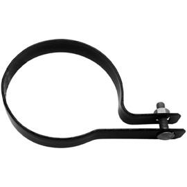 Jake Sales 4" Tension Band for Chain Link Fence - Use for 4" Outside Diameter Post/Pipe - BLACK Powder Coated Chain Link Tension Band- Qty 12