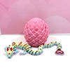 3D Printed Dragon with Dragon Egg, Articulated Rainbow Love Heart