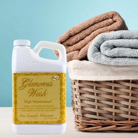 Elanze Designs Tyler Candle Glamorous Wash 32 Ounce, Scented Sachet, and Autoglam Air Freshener, 3 Piece Gift Bundle Set, High Maintenance Fragrance