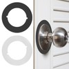 2Pcs Door Knob Plates Round Version, Stainless Steel Door Reinforcement
