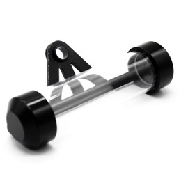 Namvo Motorcycle accessories Universal Waterproof Motorcycle Motorbike Tube Tax Disc Cylindrical Holder Frame General Label Tax Single Pipe for Car strong and sturdy (Black)