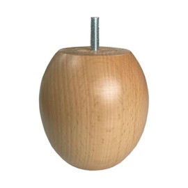 Wooden ball base, height 10 cm (M8), high quality and sustainable wood