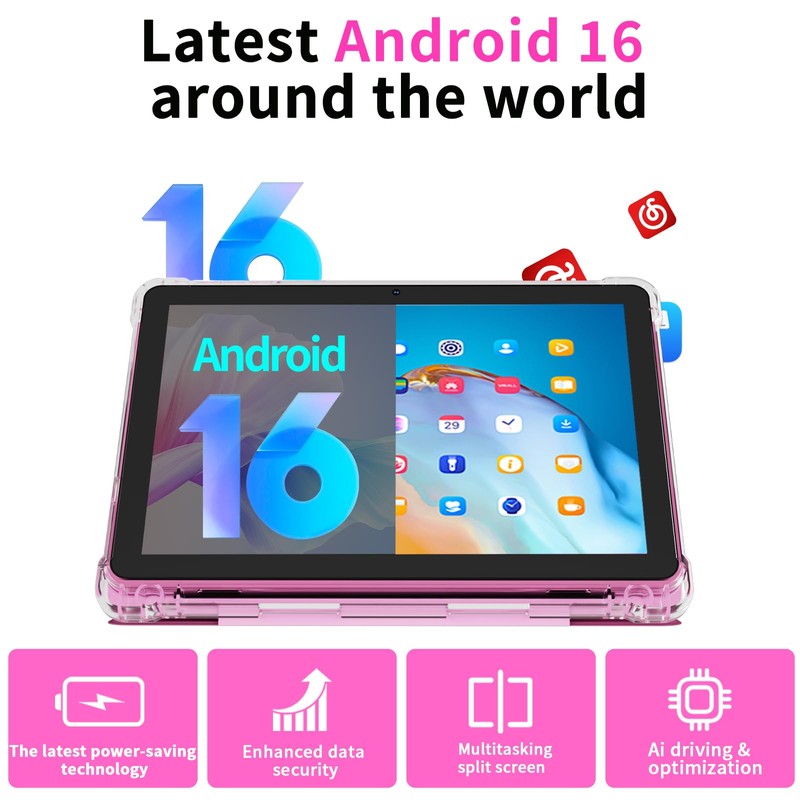 Android 16 Tablet 10 inch Tablets, 20GB RAM 128GB ROM