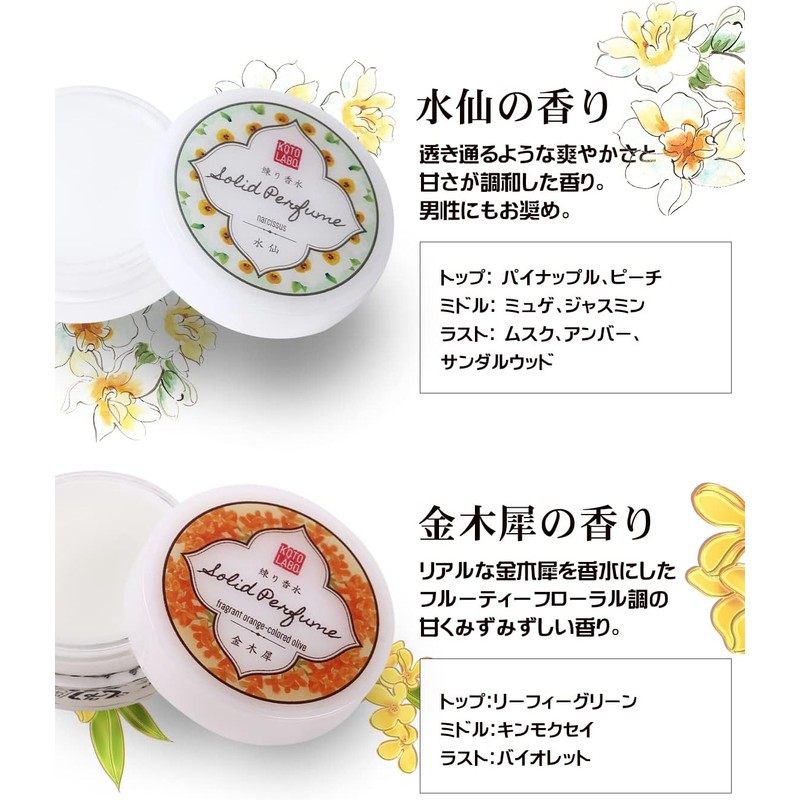 Coto Lab Solid Perfume Cosmos Made in Japan Shea Butter