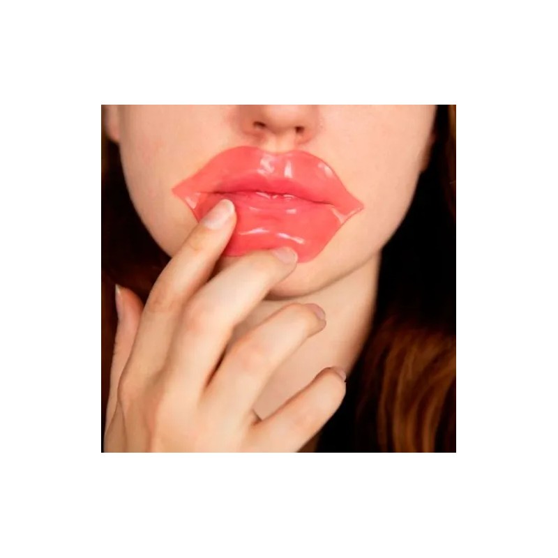 Frasco Con 20 Parches Labios Mascarilla Hidratante Colágeno