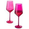 Hot Pink Wine Glasses | Set of 2 | Magenta