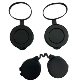 A&R Photo Two Front Objective Cap Cover and Rear Eyepiece Cap Cover Compatible with Celestron Nature DX 10X42 & 8X42 Binoculars with Lens Cleaning Cloth