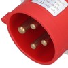 Waterproof Industrial Socket Nylon Brass 4 Pin Aviation Power Connector