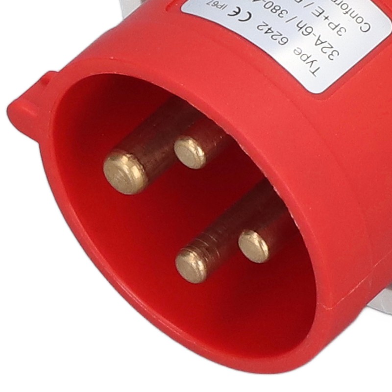 Waterproof Industrial Socket Nylon Brass 4 Pin Aviation Power Connector