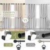 TANGWIN 2 Pack Black Curtain Rods for Windows 48 to