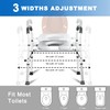 Deewow Deewow 28 inchs Raised Toilet Seat with Handles