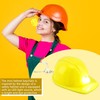Cotiny 72 Pcs Construction Party Hats Keychains Mini Helmet Keychain