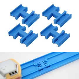 MicroBase 619173 Plastic Rail Compatible Female Recessed (Double-sided Type) x 4 Pieces Genuine Color Blue Special Rail Connection Parts Increases Your Child's Creativity