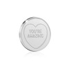 Swizzels Love Heart Mum You're Amazing Card With Silver Plated