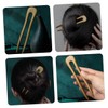 WOONEKY Green Sandalwood Hairpin Chinese Hair Sticks French Hair Pin