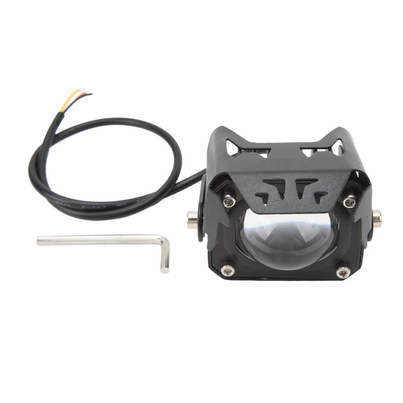 LED Electric Bike Light Aluminum Alloy High Brightness Bicolor Lens