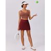 PINSPARK Womens Skorts Tummy Control Golf Tennis Skirts with 4
