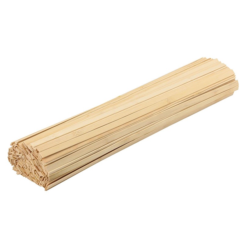 JEUIHAU 400 PCS 15.5 Inch Natural Bamboo Sticks, 3/8 Inch