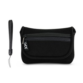 JJC Neoprene Compact Camera Case with Hand Strap for Sony RX100 III IV V VI VII Z-V1 for Ricoh GR IIIx III II for Canon G7X Mark III II SX720 for Olympus TG-7 TG-6 TG-5 TG-4 Fuji XF10 (Black), black,