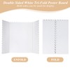 12 Pcs White Trifold Poster Board 16 x 24 Inch