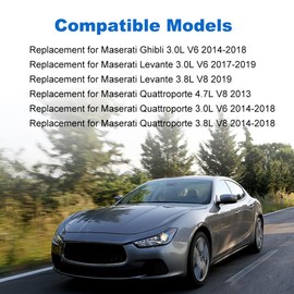 JDMON Engine Coolant Reservoir Tank w/Cap Replacement for 670031651 Replacement for Maserati Ghibli 3.0L V6 2014-2018 Levante 2017-2019 Quattroporte 3.0L V6 3.8L V8 2013-2018 Radiator Overflow Bottle