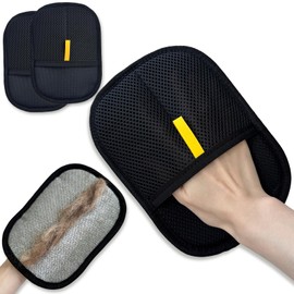 POQWA 2PCS Reusable Electrostatic Pet Removal Hair Gloves, Pet Remover Hair Gloves for Furniture & Cats & Dogs
