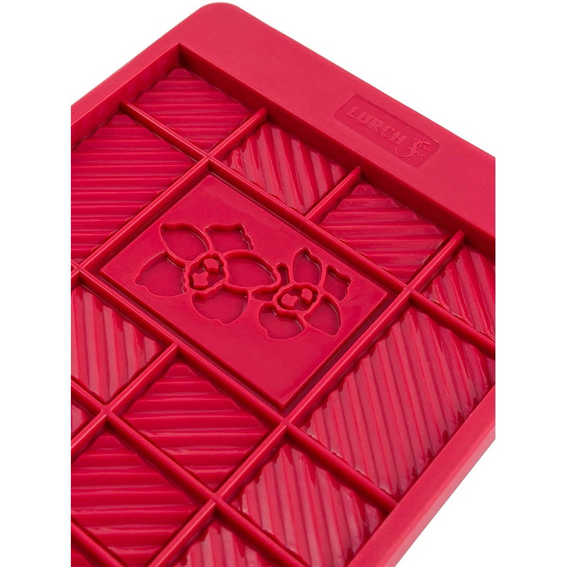 Lurch 83090 Schokoladentafel / Gussform mit Blumenmotiv aus 100% BPA-freiem