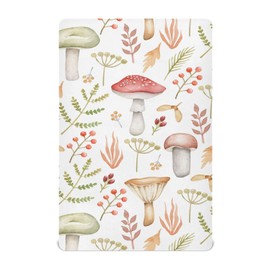 Kigai Mushroom Twig Fitted Crib Sheet for Girls and Boys, Soft Breathable for Standard Crib & Toddler Bed Mattress, 27 x 39 in