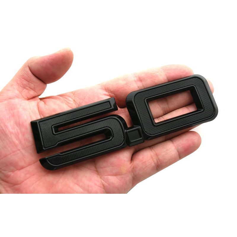 2pcs 5.0 Side Emblems 3D Badge Replacement for 2024 Mustang