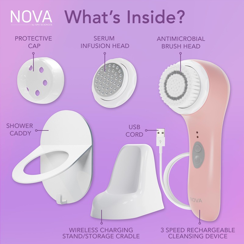 Spa Sciences - NOVA - Sonic Cleansing Brush with Bristles
