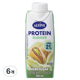 Altive Protein Pistachio Flavor, 250ml, 6 pieces / 얼티브 프로틴 피스타치오맛, 250ml, 6개