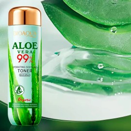 Set 6 Piezas Bioaqua 99% Aloe Vera Refrescante Hidratante Y Calmante Natural Cuidado Facial
