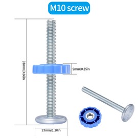 4 Pcs M10(10mm) Pressure Mounted Baby Gates Threaded Spindle Rods, Gates Screw Bolts Fitting Accessory Kit for Stair Gates， Pressure Mounted Baby Safety Gates, Pet Safety Gates