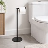 Free Standing Toilet Paper Holder, Stainless Steel Rustproof Tissue Roll