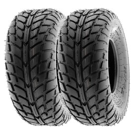 SunF 19x7-8 18x9.5-8 Hardpack Race Sport ATV UTV Quad Tire 6 PR A021 - BUNDLE
