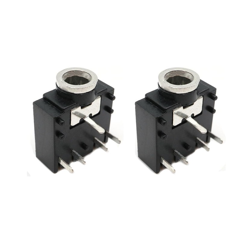 bnafes 15pcs PJ-307 3.5mm Stereo Jack Socket 5 Pin PCB