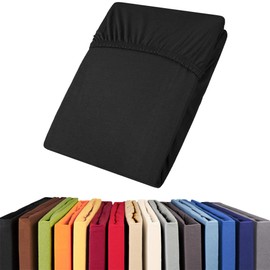 aqua-textil Viana Fitted Sheet Cotton Jersey Sheet Bed Sheet Duvet Cover